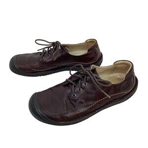 Keen Leather Lace-Up Comfort Shoes Sneakers Womens 7 Brown